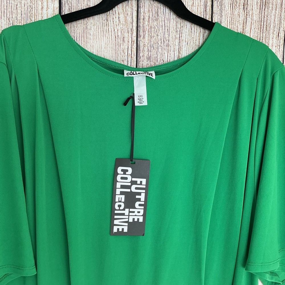 Future Collective Emerald Midi Dress - Picture 3 of 3